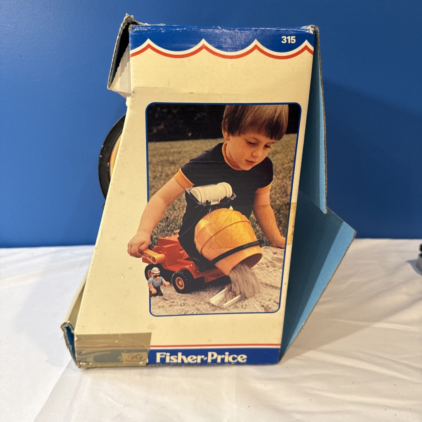 Vintage Fisher Price 315 Cement Mixer Dump Truck 1978 Original Box Toy