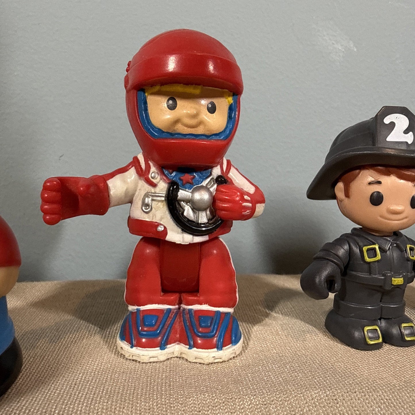 Lot Of 12 Vintage Vinyl Characters Little People Happy Land Boley Mega Bloks