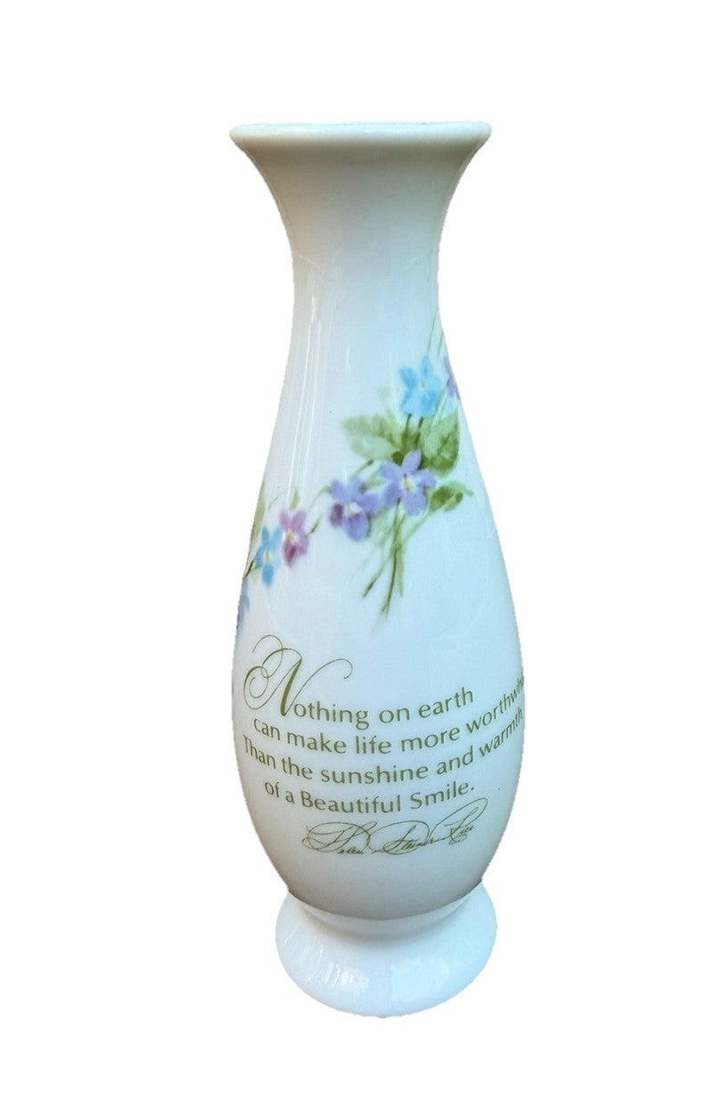 Vintage Helen Steiner Porcelain Rice Vase Gibson Greetings Japan 6.5 Floral Vase