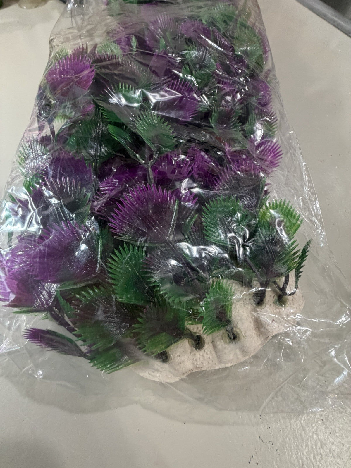 Large Artificial Aquarium Plants Collection Mixed Colors Fish Tank Decor Lot