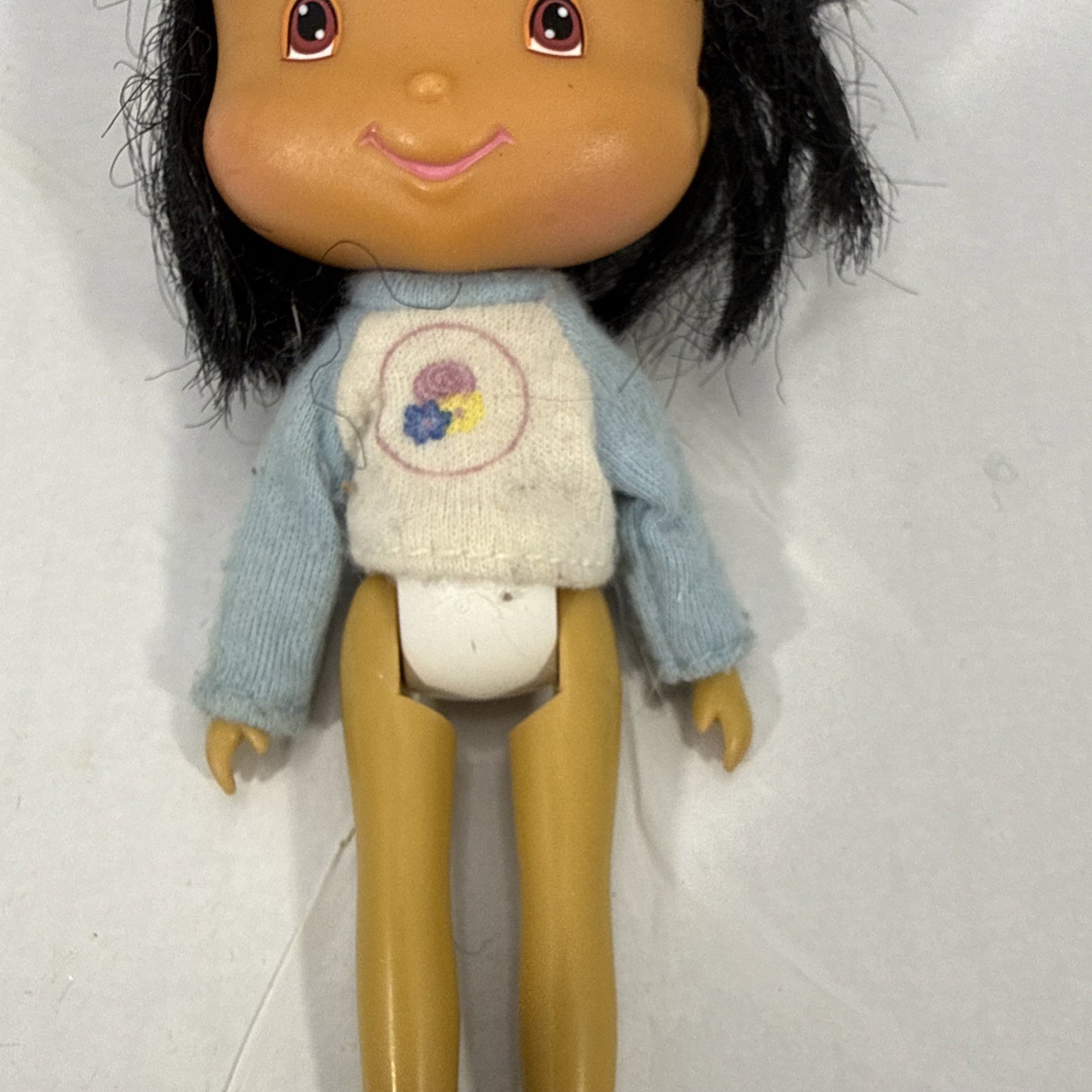 Vintage Strawberry Shortcake Doll Bandai 2002 Black Curly Hair 5"