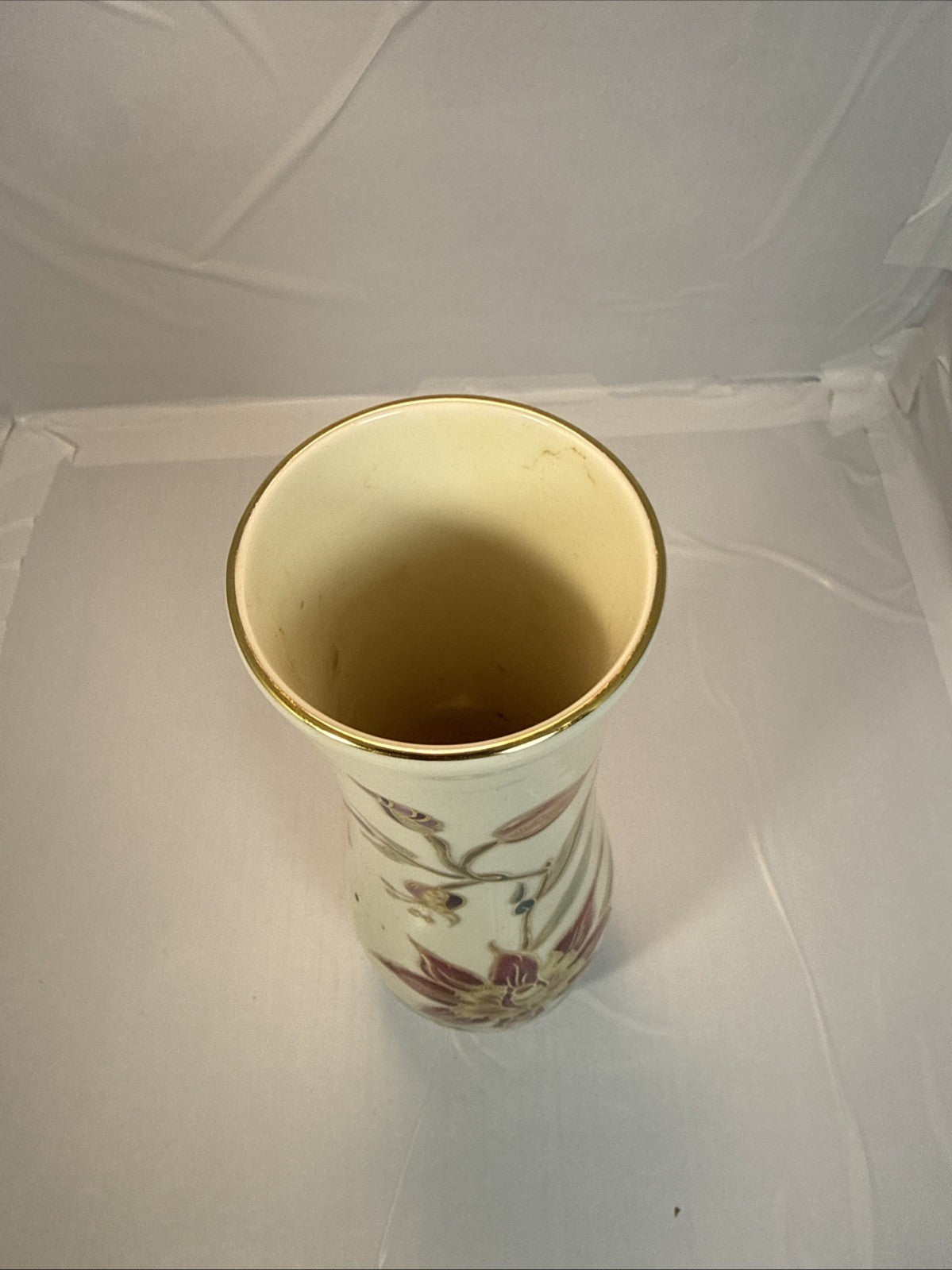 Zsolnay Hungarian Porcelain Orchid Vase 10.75 Inch 9061 008