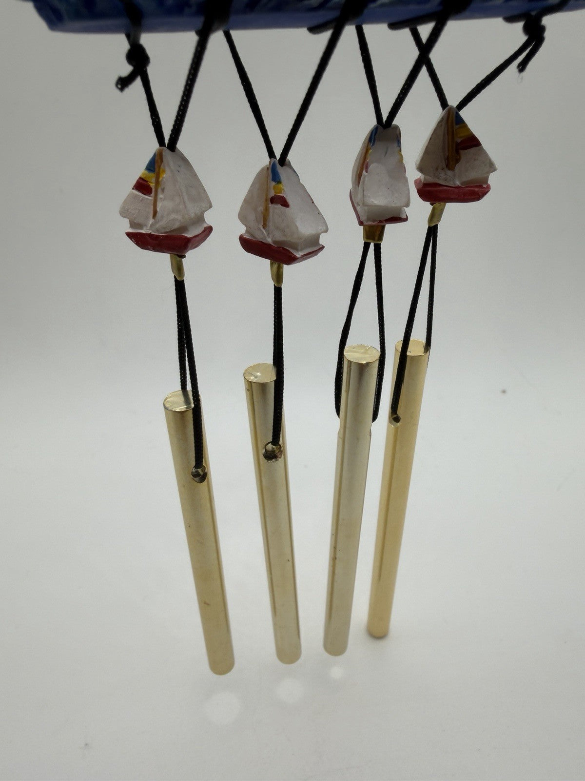 Lighthouse Wind Chime Nautical Decor Metal Chimes 8.5"