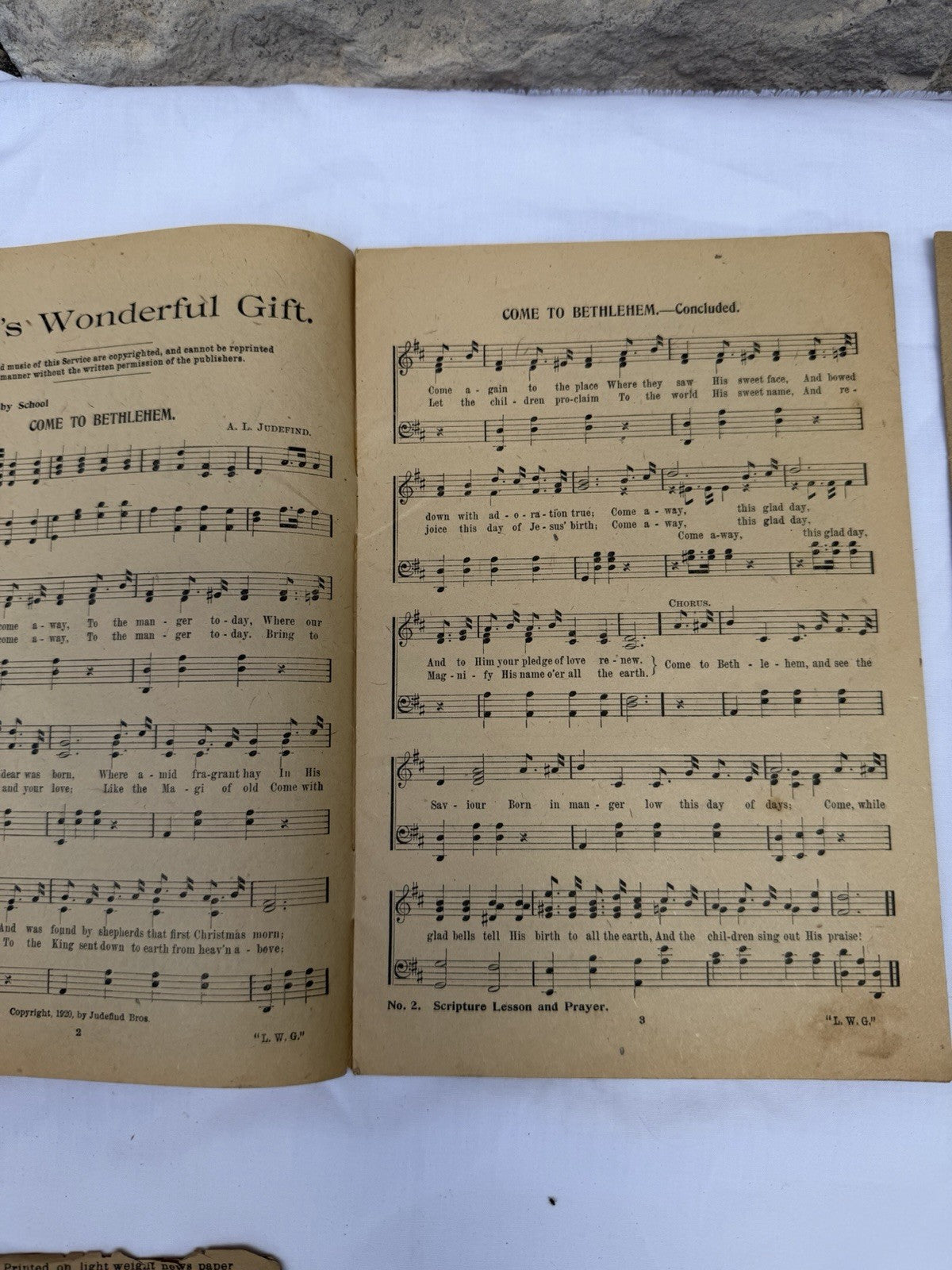 Vintage 1920s 1930s Christmas Pageant Play Cantata Sheet Music Lot Rare