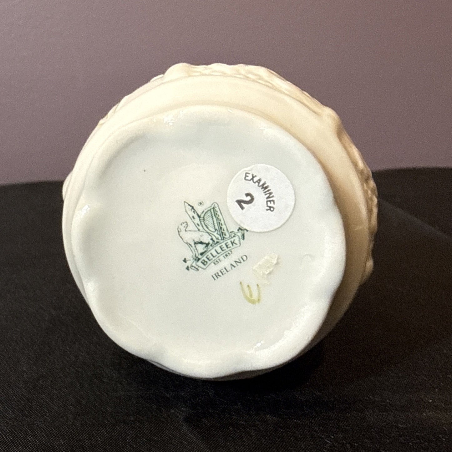 Belleek Nadine Vase Fine Parian China Floral Irish Porcelain