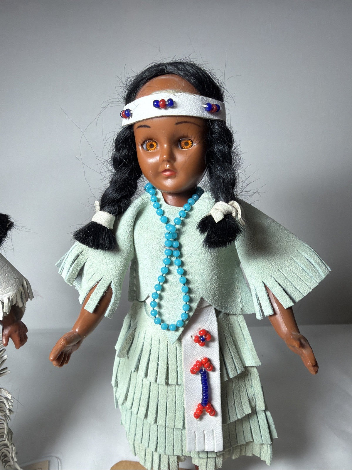 Vintage Native American Indian Heritage Dolls Oglala Sioux Sleepy Eye Dolls
