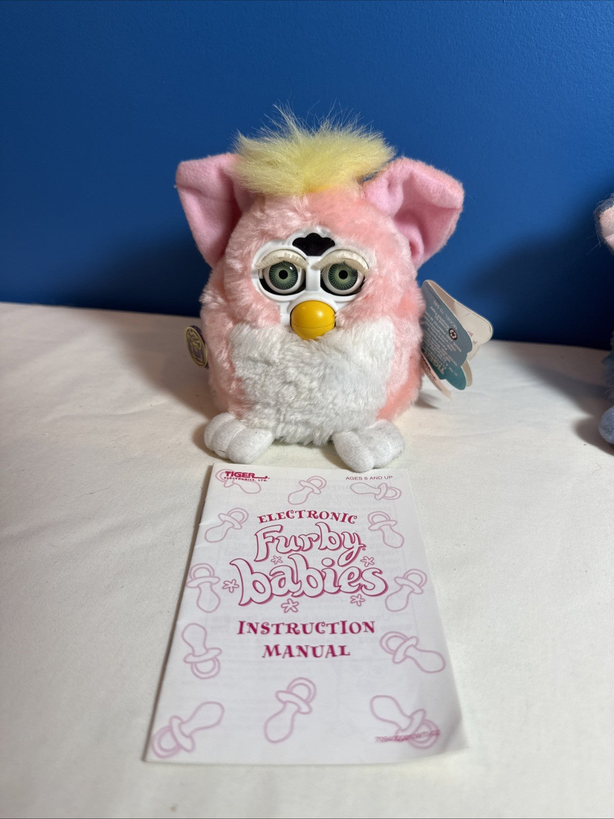 Vintage 1990s Tiger Furby Lot of 5 Peach Clown Snowball Zebra Sleepy Time