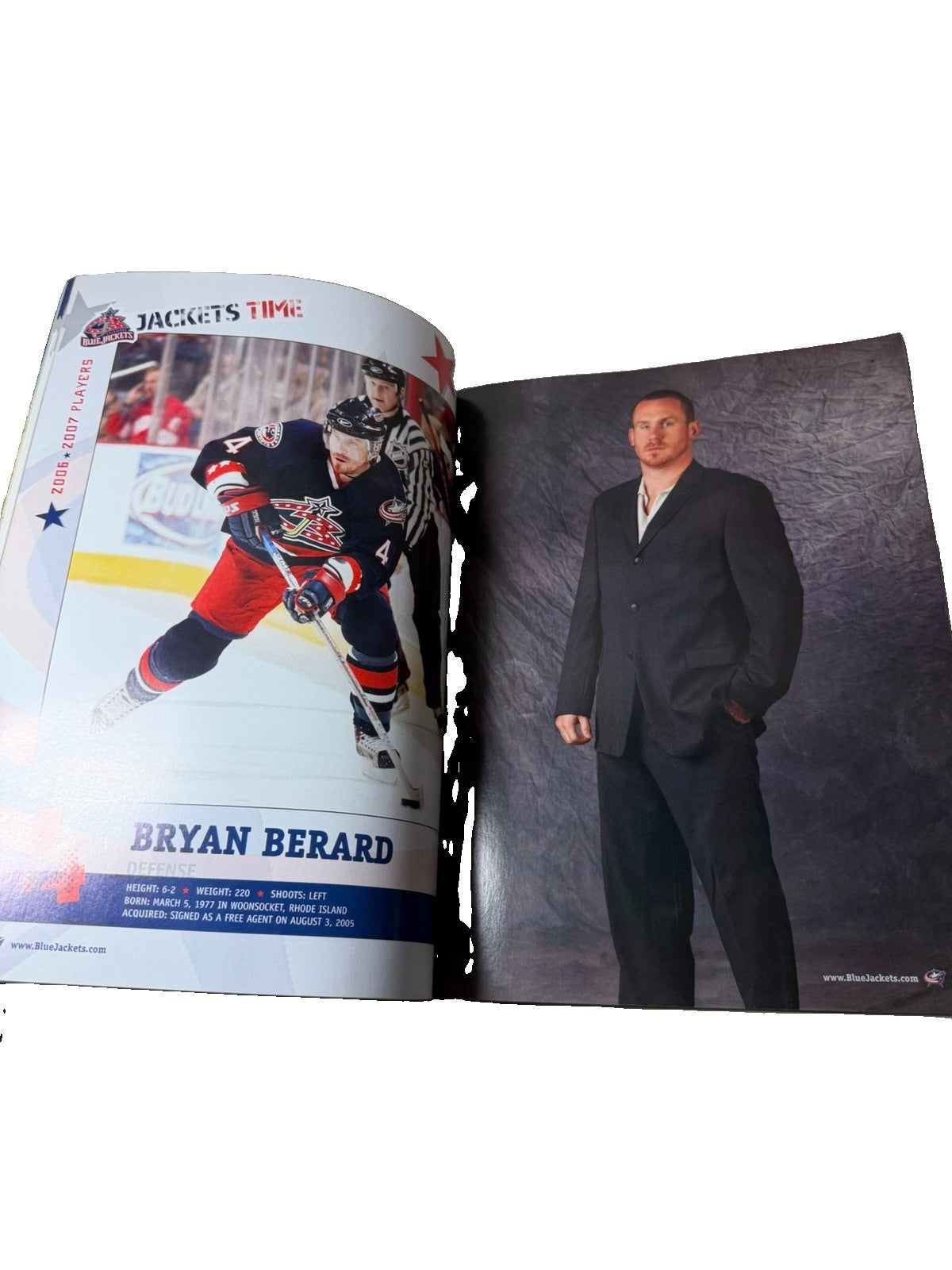 2006-07 Columbus Blue Jackets NHL Hockey Yearbook Program Vintage Draft Edition