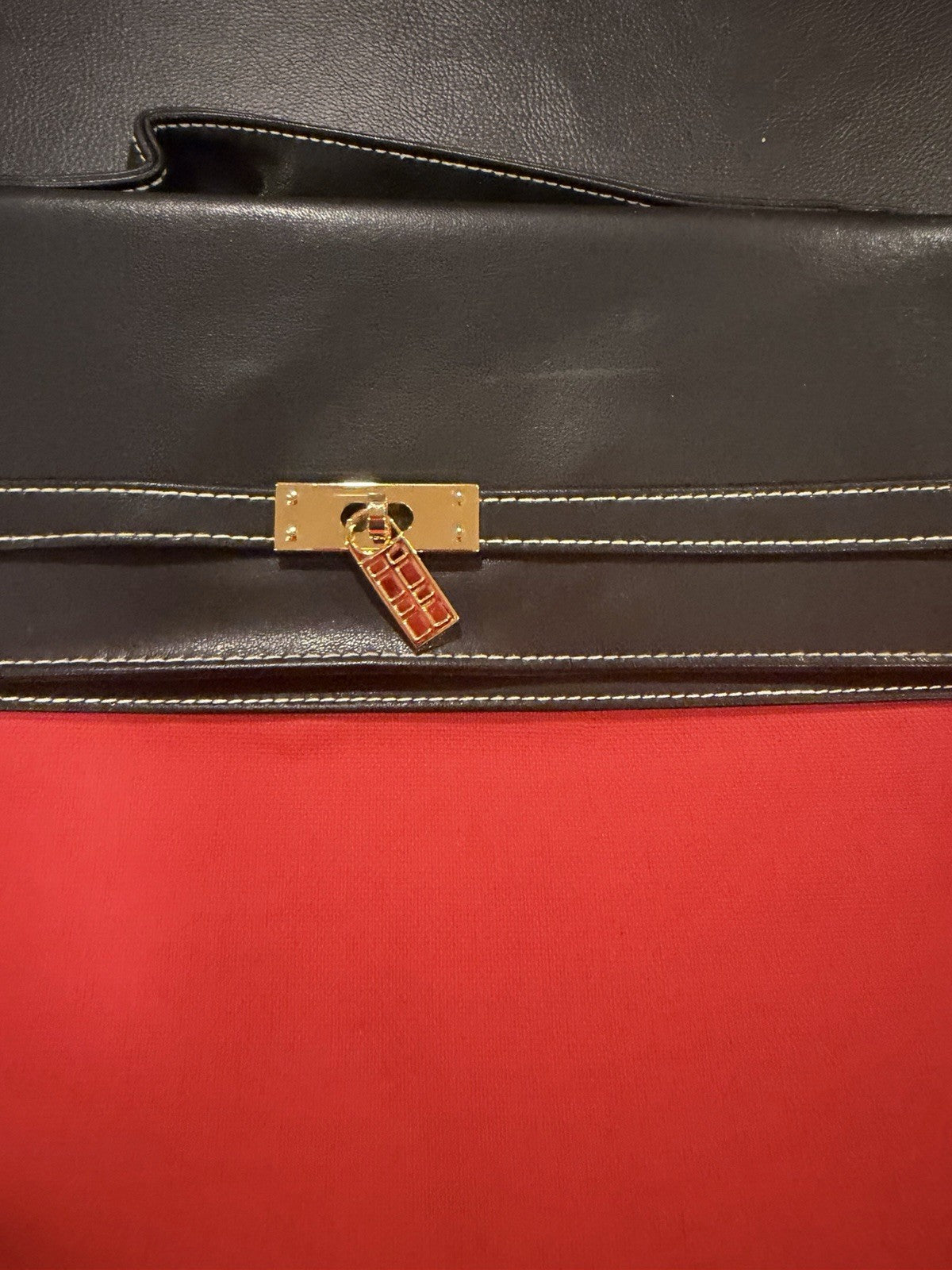 Elizabeth Arden Red Black Canvas Tote Bag Cosmetic Travel Shopper Gift Tag