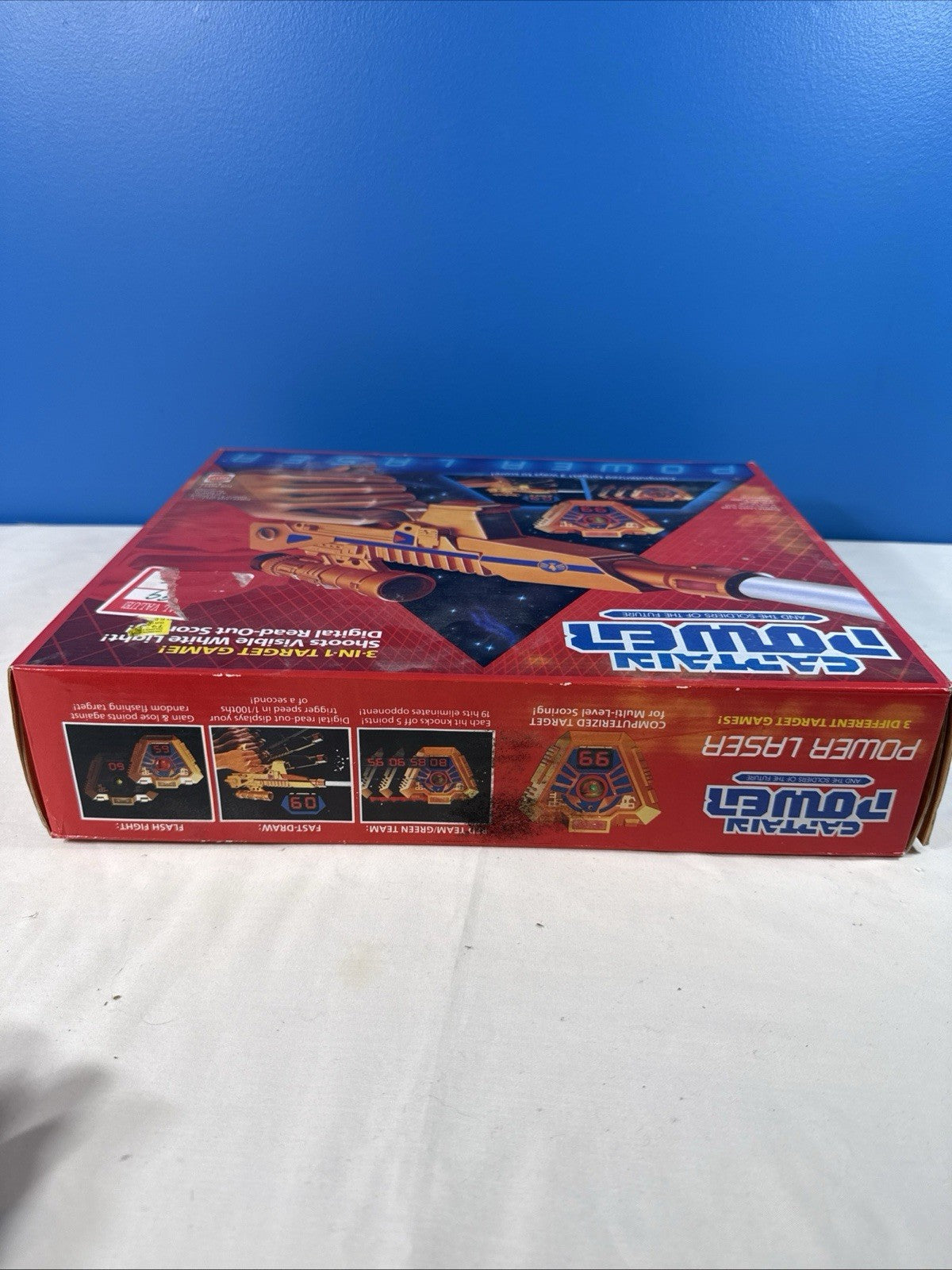 Vintage 1987 Mattel Captain Power Power Laser 3-in-1 Target Game NIB SEALED