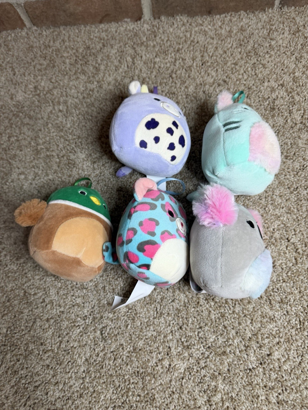 Squishmallows Disney Holiday Plush Mickey Meilzie Chipmunk Mini Stuffed 10 pcs