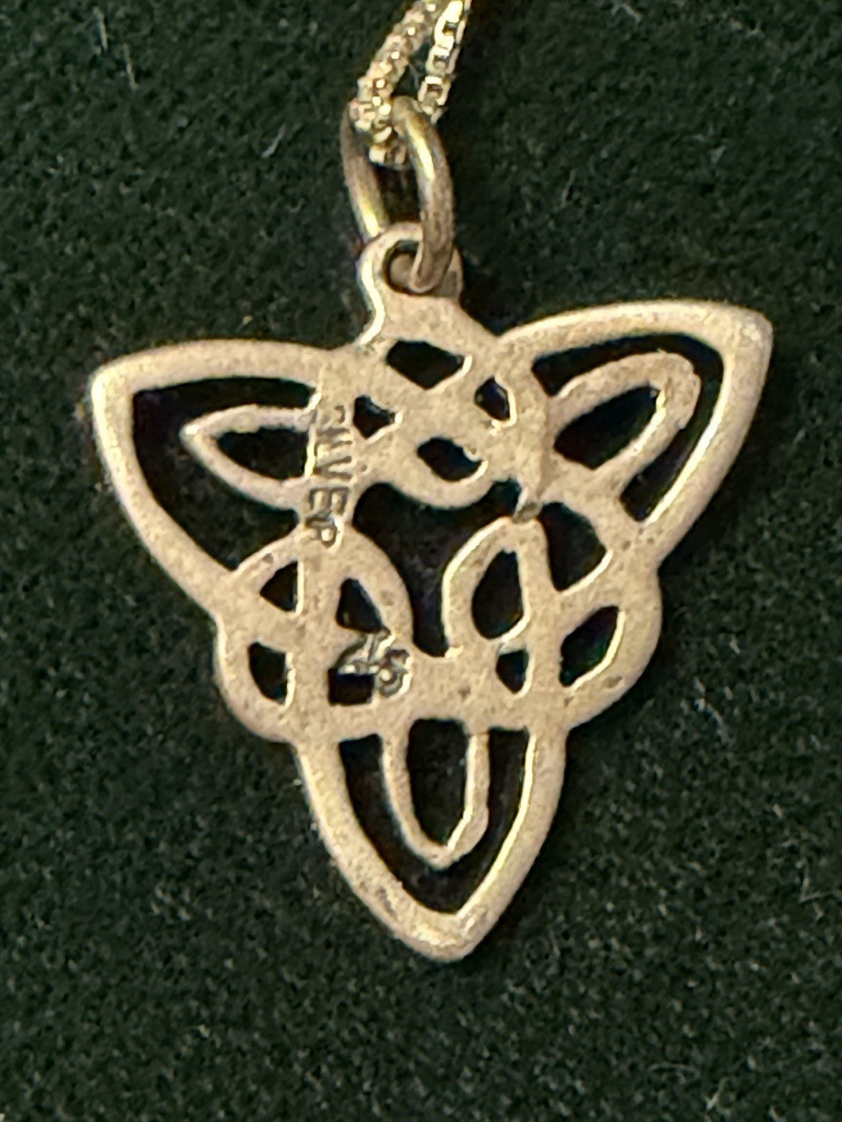 Blarney Woollen Mills Irish Celtic Knot Sterling Silver Necklace Earrings Set