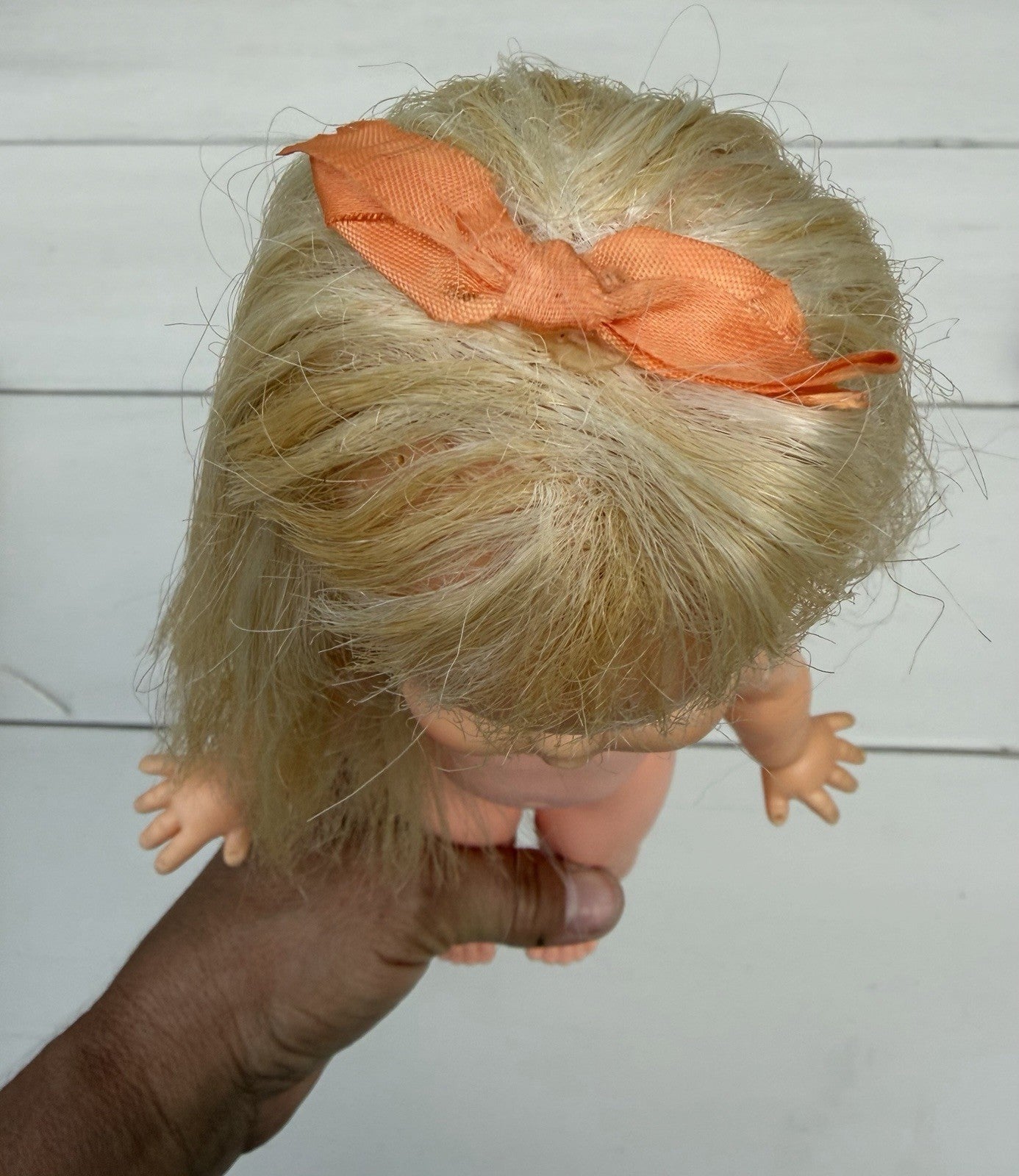 Vintage 1969 Horseman Doll  Pink Doll Steamer Trunk and Vintage Doll Clothes