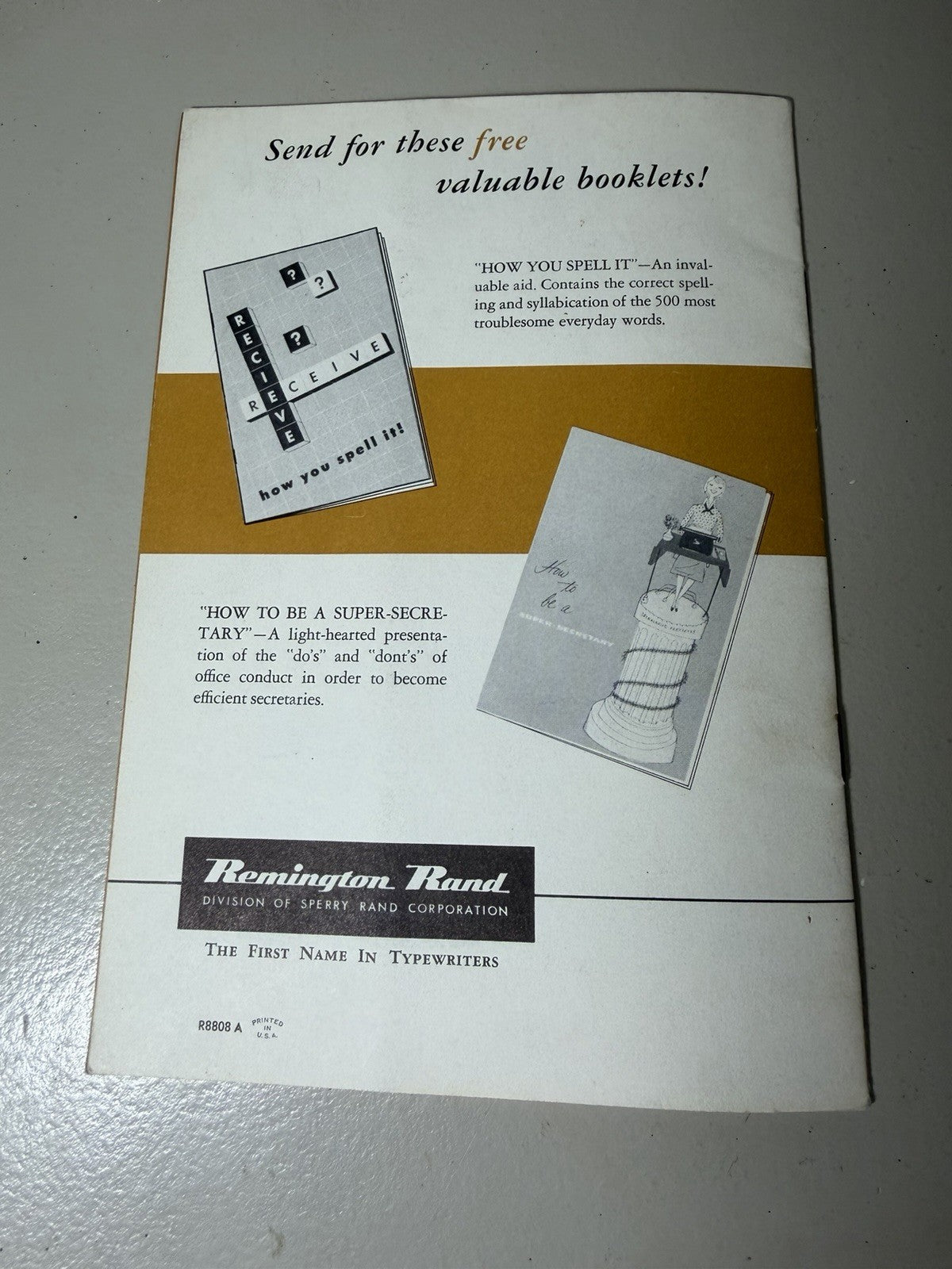 Reference Manual Stenographers Typists Gavin Hutchinson 1956 McGraw Hill 2nd Ed