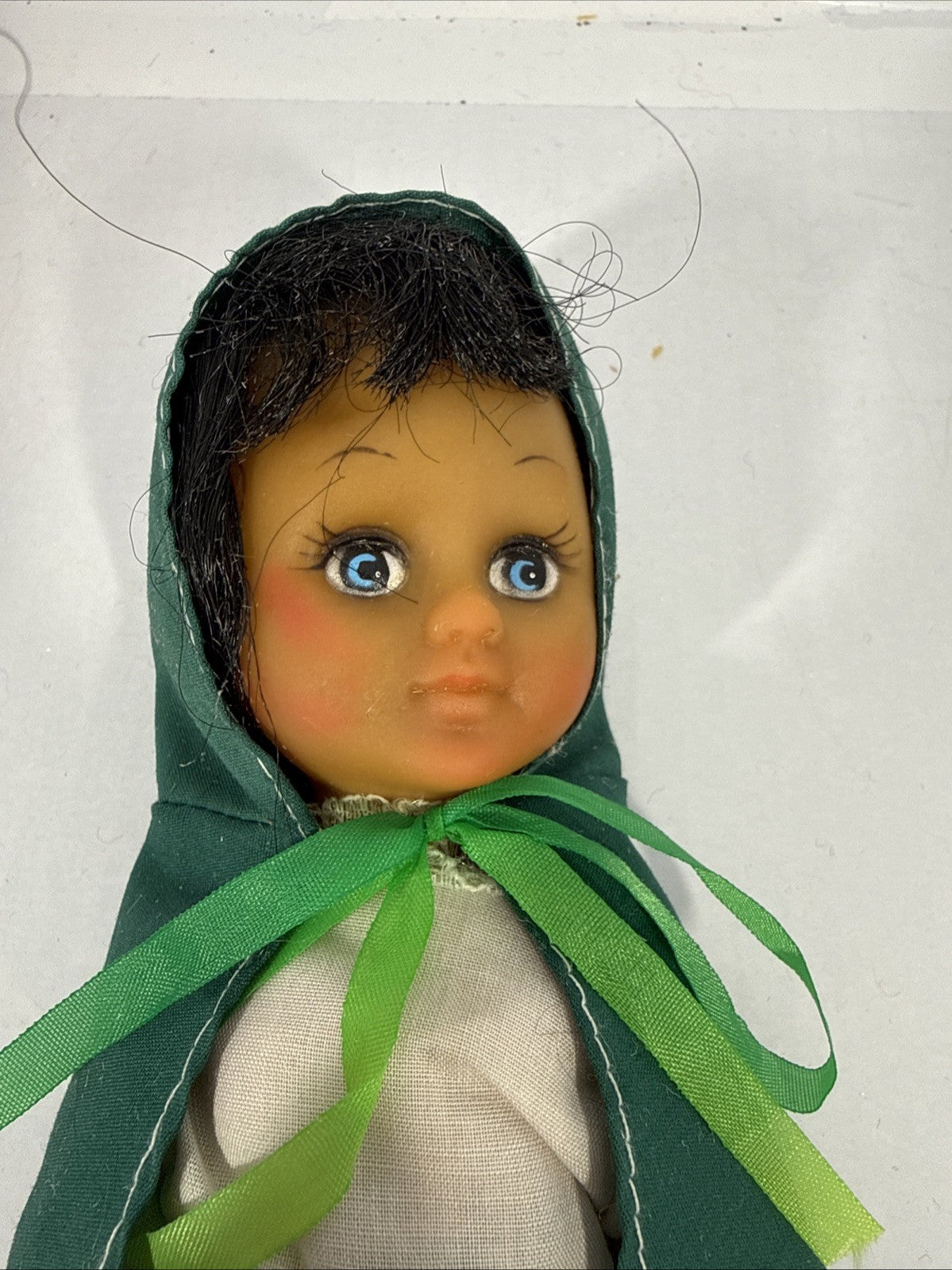 Vintage Irish St Patricks Day Doll Posable Green Dress Collectible 10"