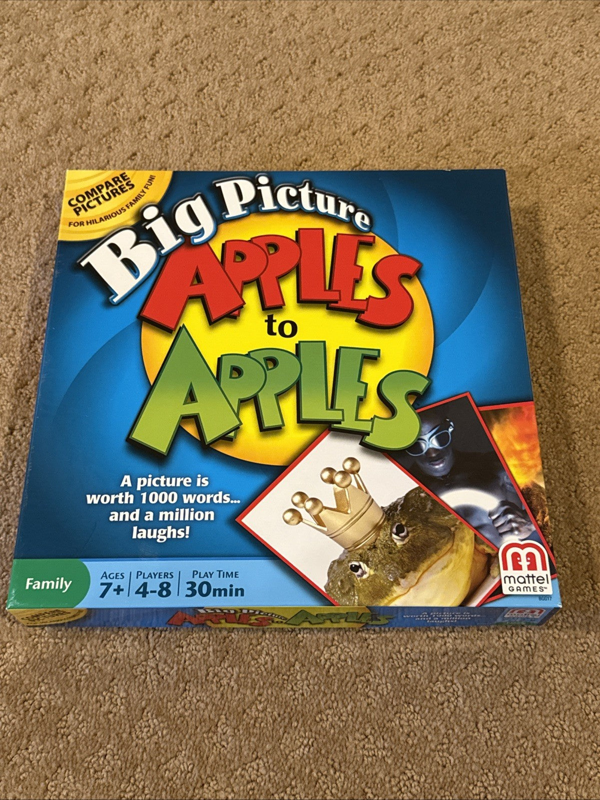 Apples to Apples Big Picture Family Card Game Mattel - Complete 2013