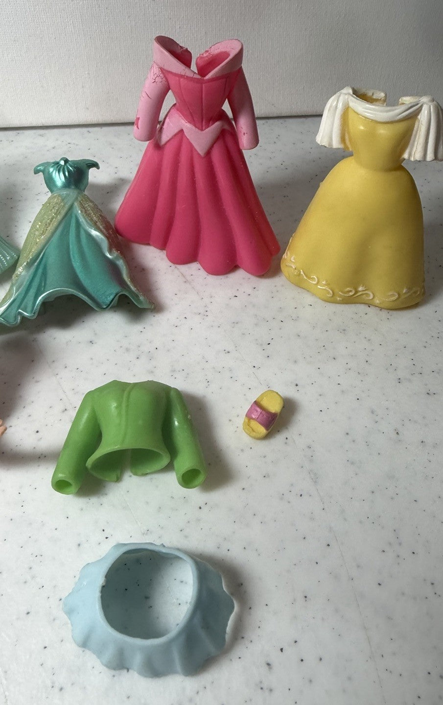 Disney Princess Polly Pocket Mini Doll Lot Ariel Belle Cinderella Merida 16 pcs