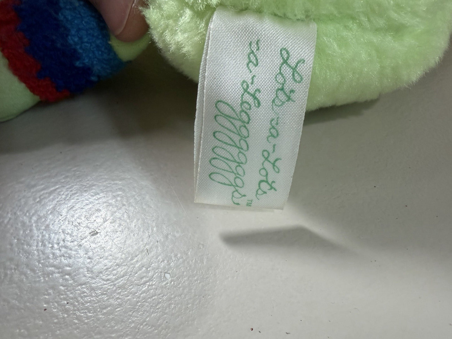 Vintage 1984 Lots a Lots a Leggggggs Green Plush Caterpillar 14” Stuffed 10 Legs