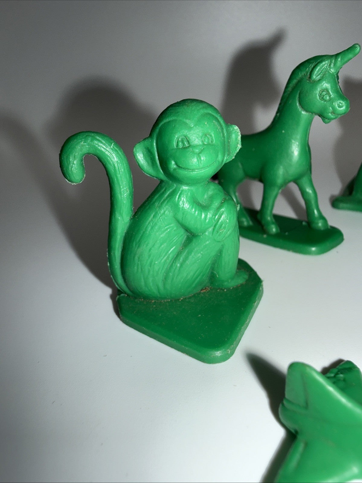 Vintage Tupperware Busy Blocks Figures Green 1970s Toy Lot 9pc