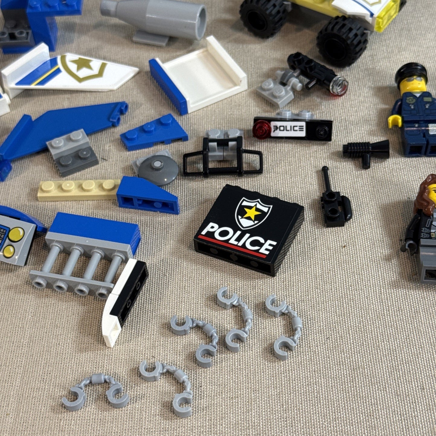 LEGO City Police Minifigures Vehicle Parts Accessories Bulk Lot Cops Pieces