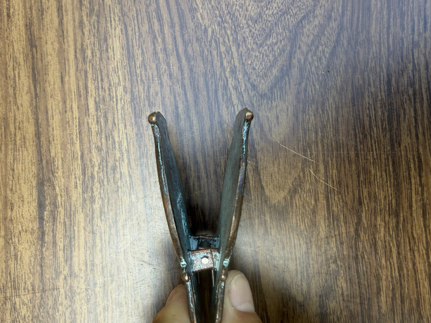 Vintage Greece Bronze Letter Clips Temple Ship Souvenir Pair Made in Greece