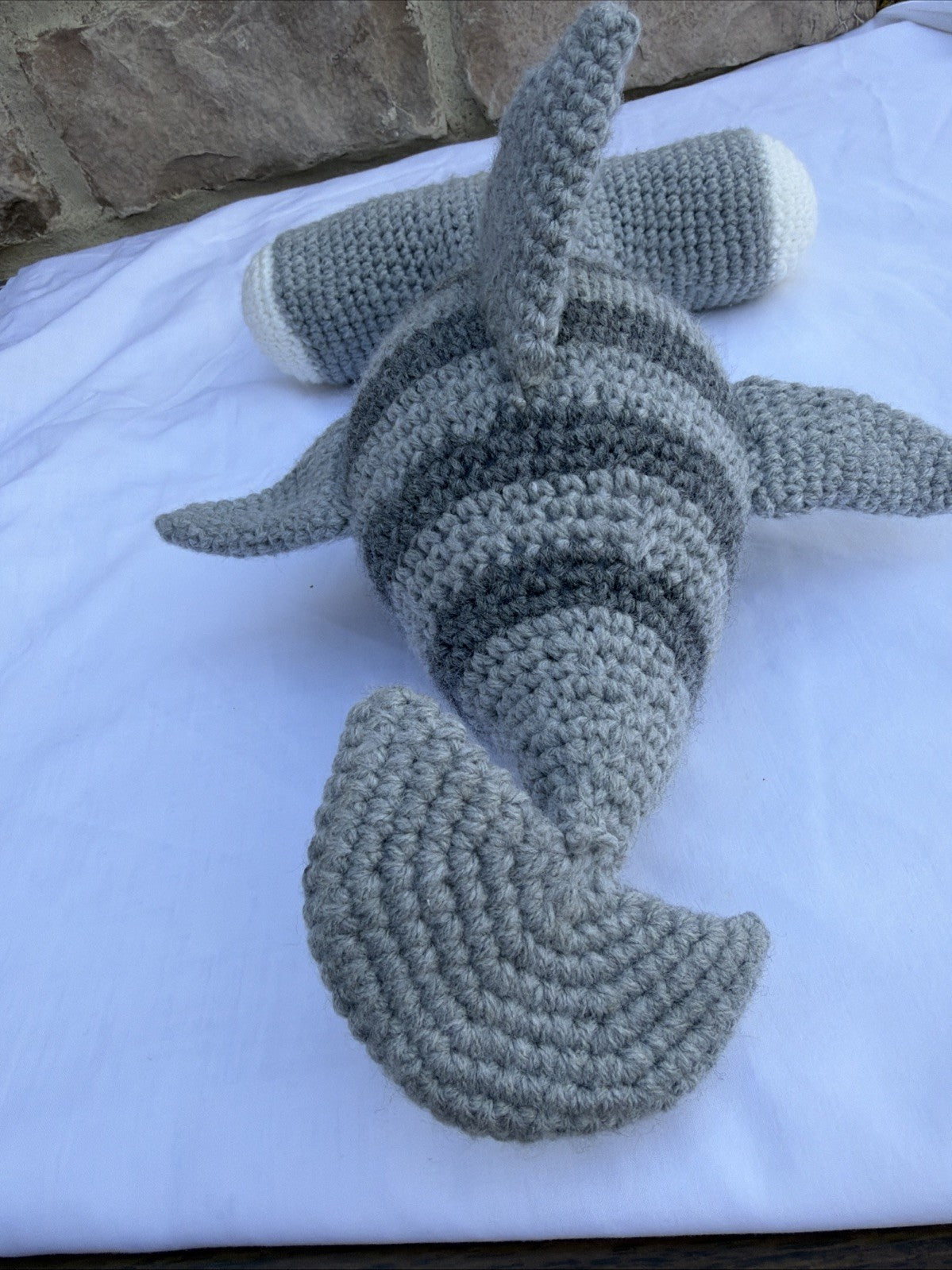 Crochet Hammerhead Shark Plush Handmade Amigurumi Soft Toy