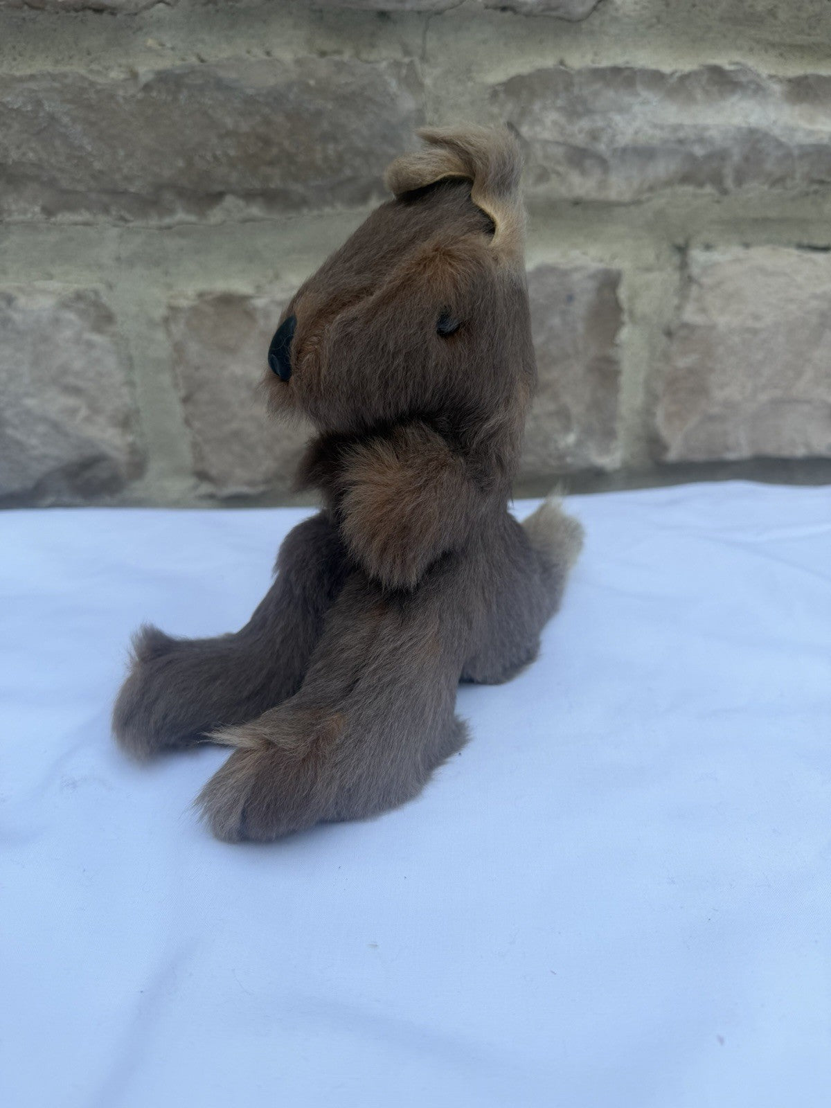 Vintage Genuine Fur Kangaroo Figurine Australia Souvenir Plush Small Collectible