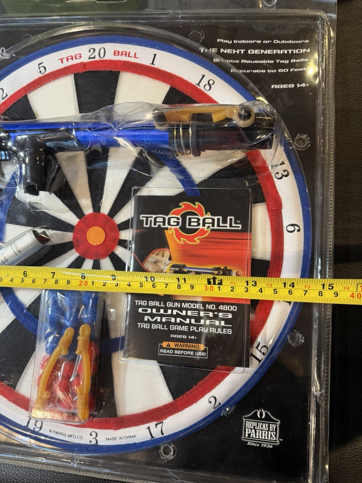 Vintage Parris Tag Ball Target Set Model 4800 Indoor Outdoor Shooting Game Toy