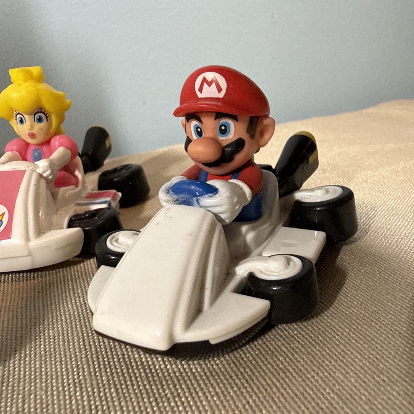 Nintendo Mario Kart Figures Lot of 9 Peach Mario Luigi Toad Donkey Kong Shell
