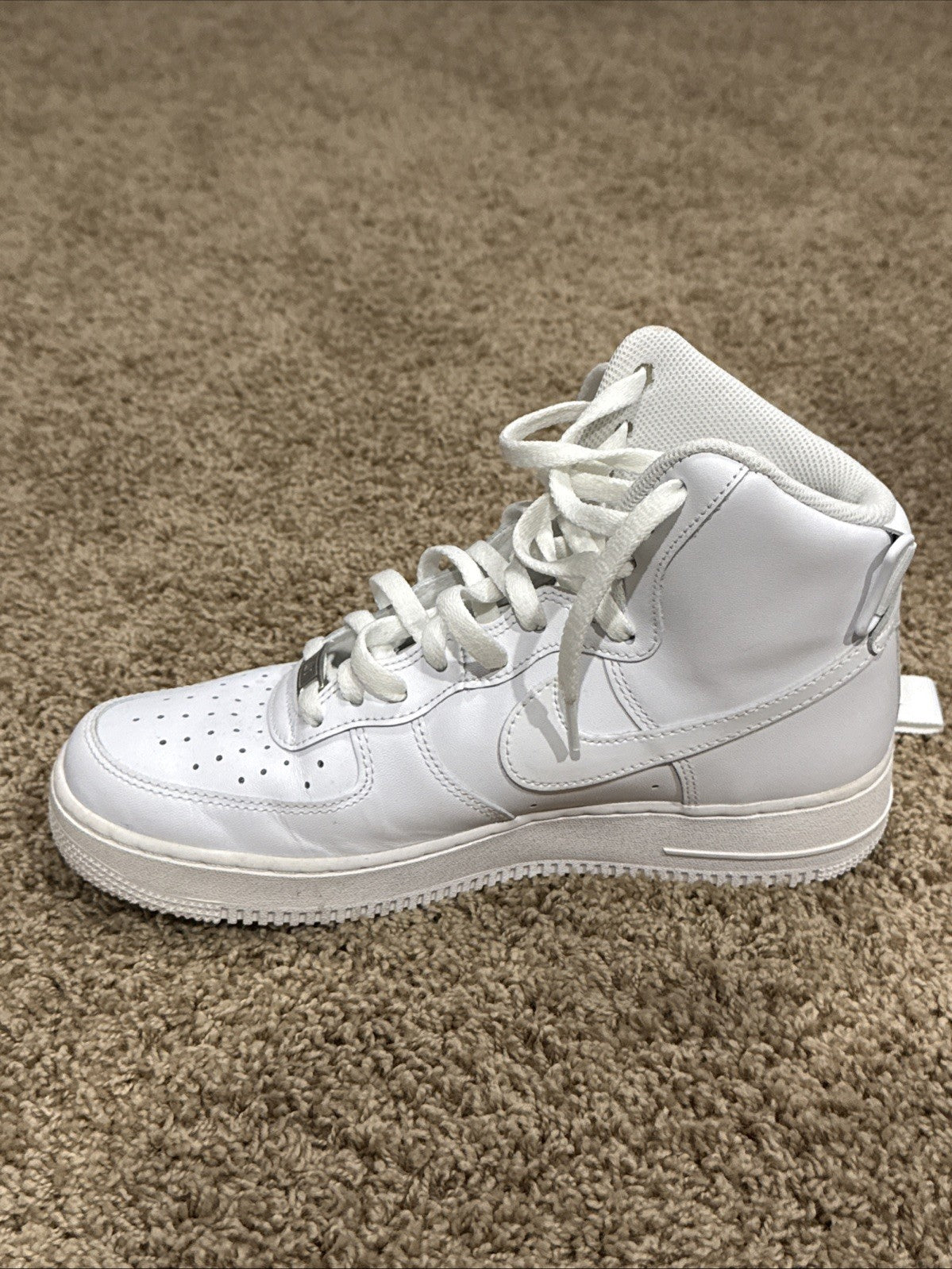 Nike Air Force 1 High Triple White Size 9 Mens Sneakers