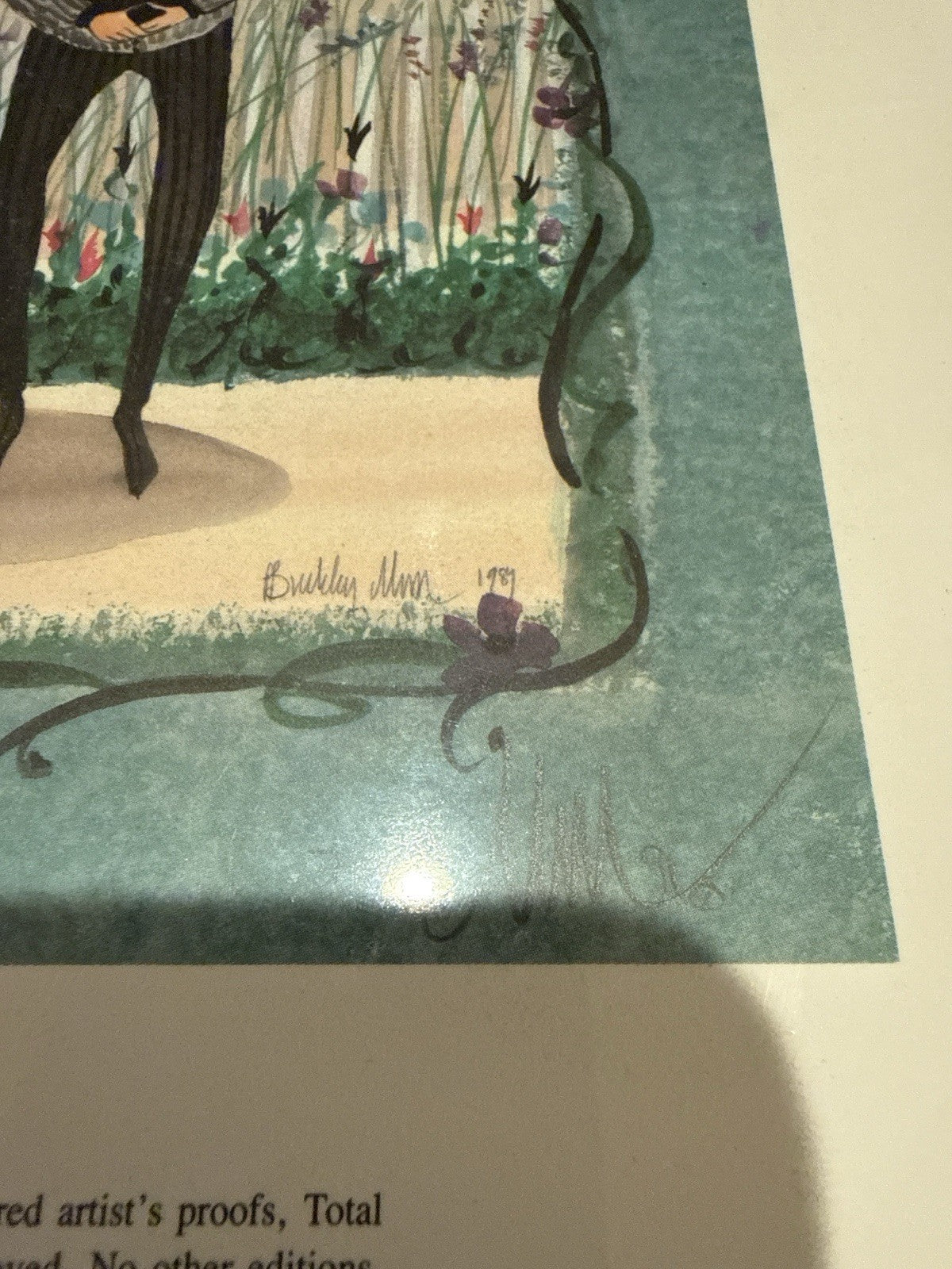 P Buckley Moss The Generations 1991 Lithograph 7052/13076 Family Amish Art