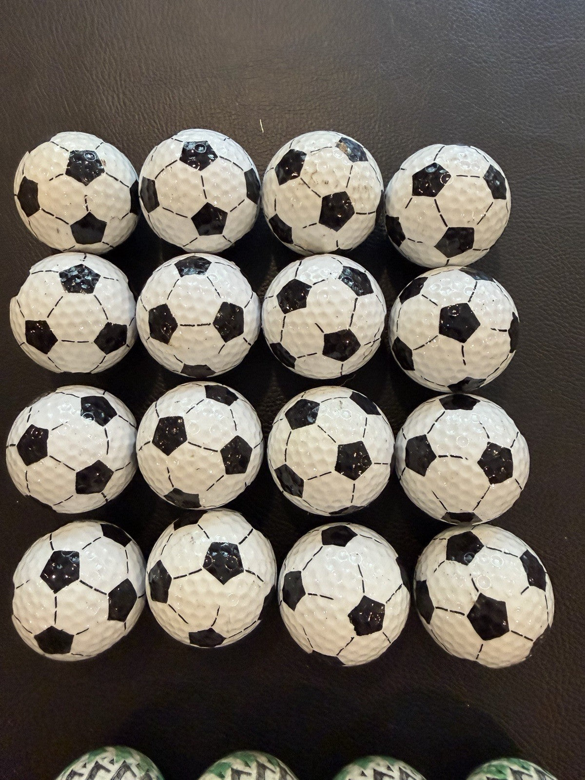 Novelty Golf Balls Lot 26 Soccer 100 Dollar Bill Printed Designs Fun Gift Mix