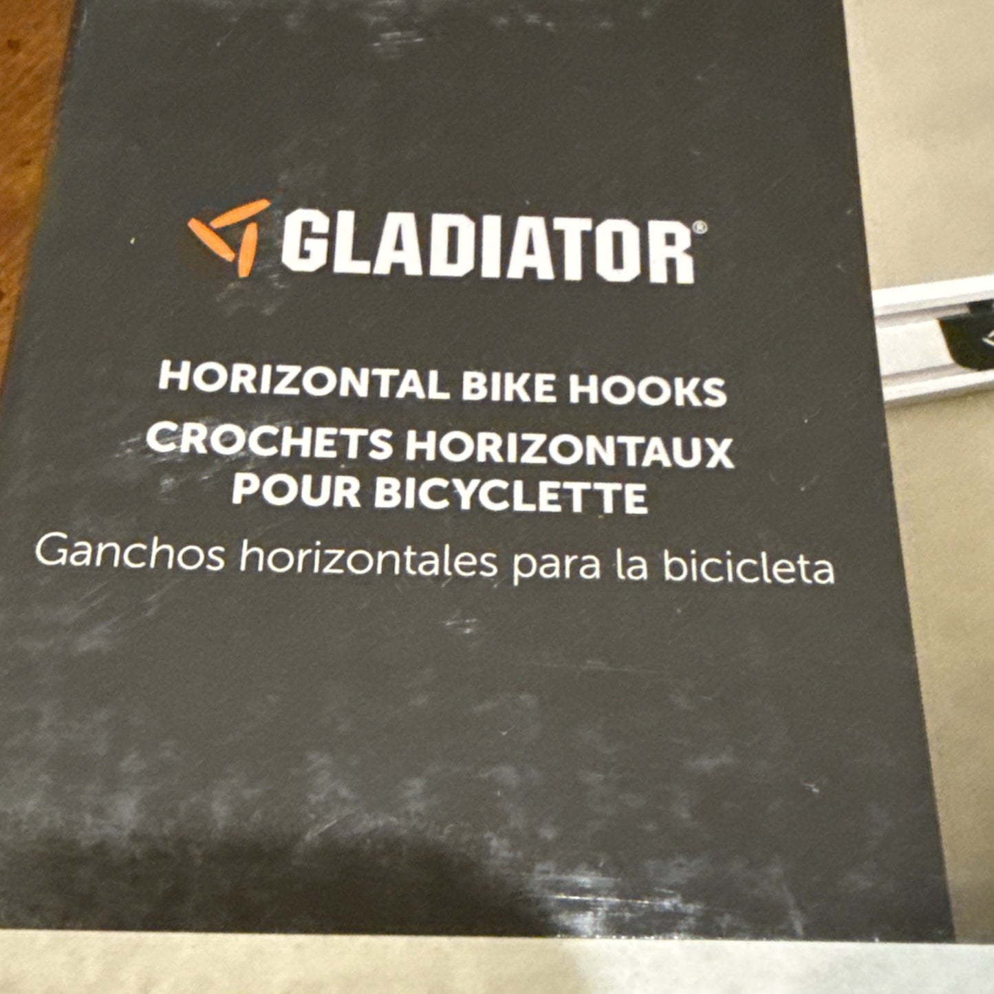 Gladiator Horizontal Garage Bike Hook Heavy Duty Wall Mount Storage (1 Bike)
