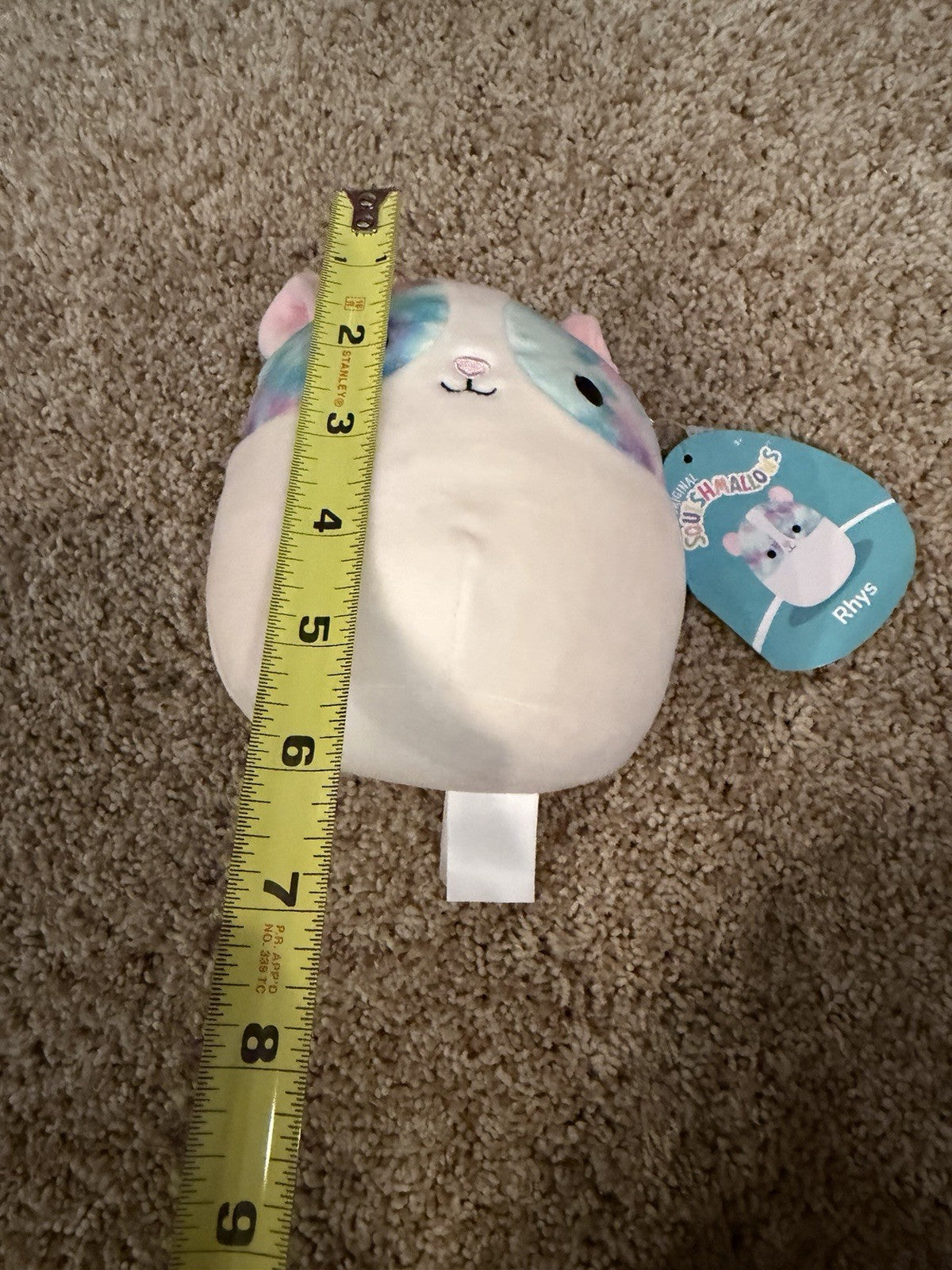 NWT Squishmallows Plush Lot 3 Luciano Lion Rhys Hamster Susan Drink 8" Kellytoy