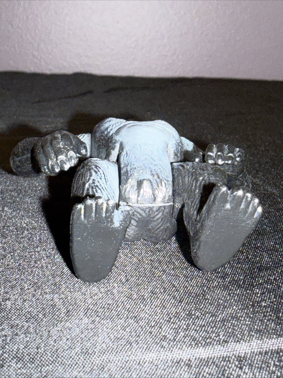 Vintage 3" KING KONG Gorilla Action Figure Jointed 1980’s Hong Kong - RARE FIND