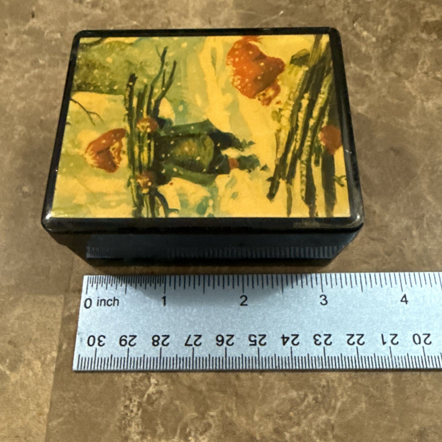 Decorative Trinket Box Featuring Artwork by Norwegian Artist Svein Solem