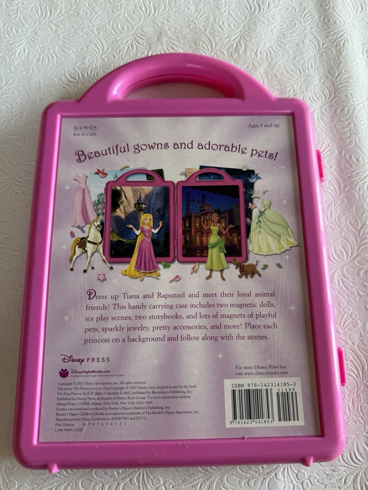Royal Friends Magnetic Play Set Rapunzel and Tiana Magnetic Parts Only No Book