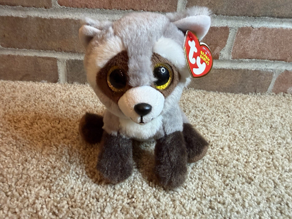 Ty Beanie Babies Purry Cat Bandit Raccoon Finding Dory Destiny Plush Toy Lot 4