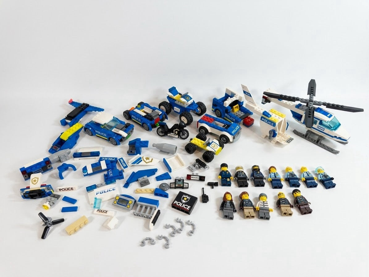 LEGO City Police Minifigures Vehicle Parts Accessories Bulk Lot Cops Pieces