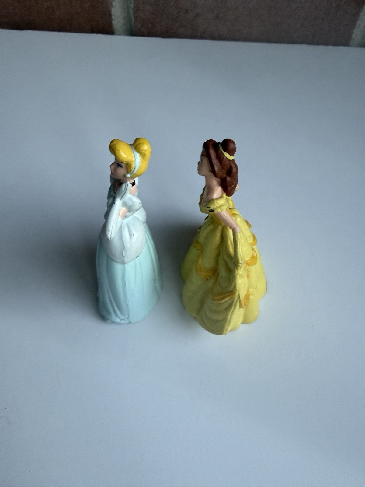 Vintage Disney Applause Cake Topper Figure Lot Belle Cinderella 2 Piece