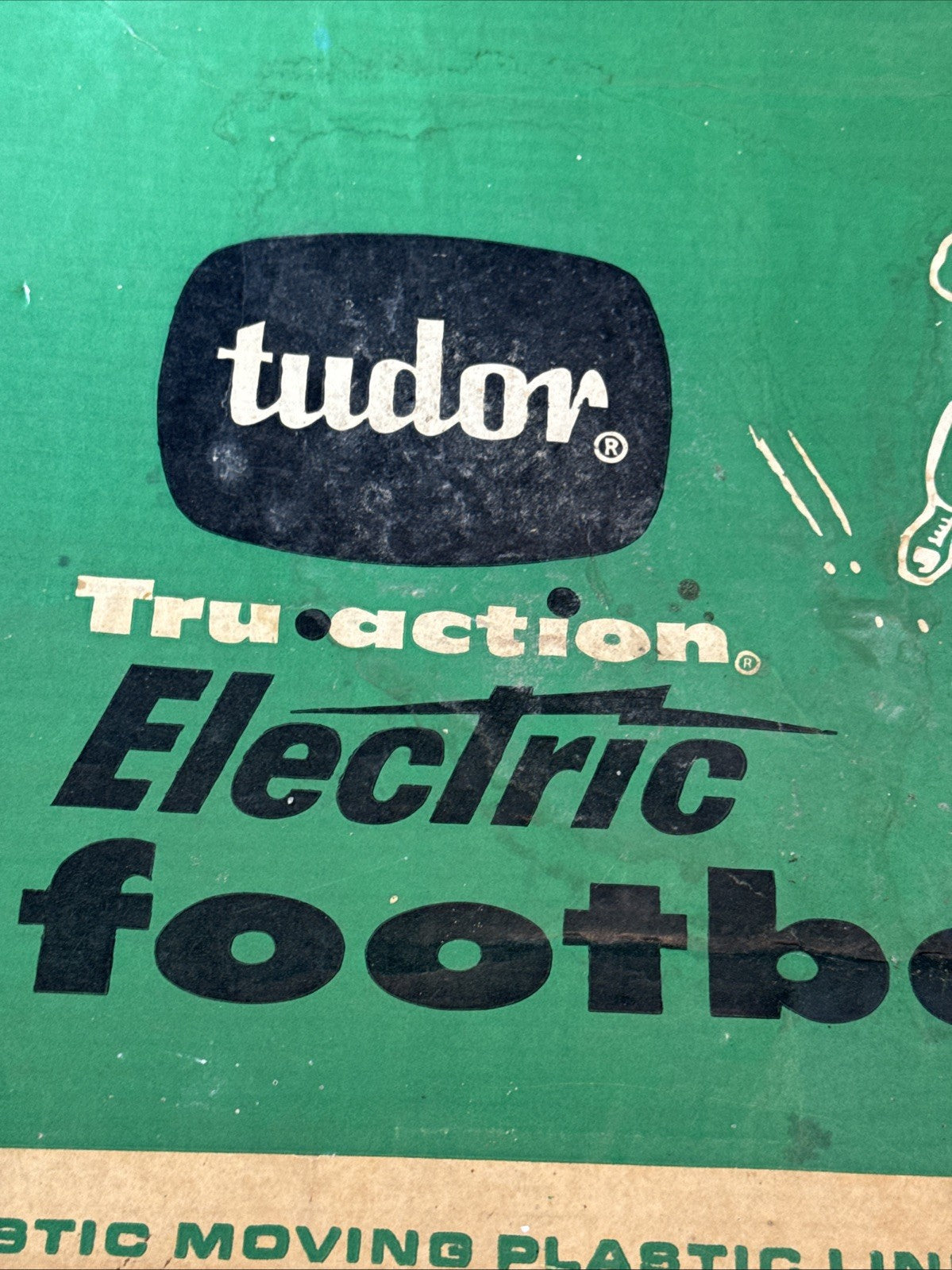 Vintage Tudor Tru Action Electric Football Game Model 500 Tested Working 1960s