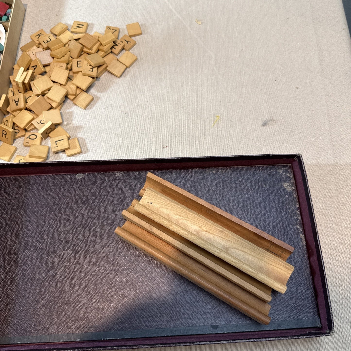 Vintage Board Game Lot Scrabble Monopoly Plus Bingo 456 Pick Up Sticks Lot of 4