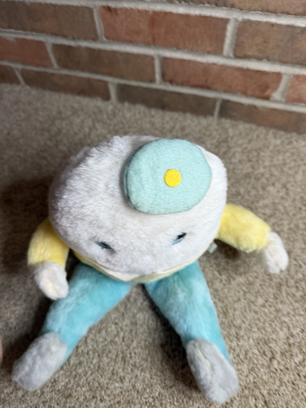 Vintage 1950s 1960s Douglas Humpty Dumpty Plush Rattle Nursery Rhyme Toy