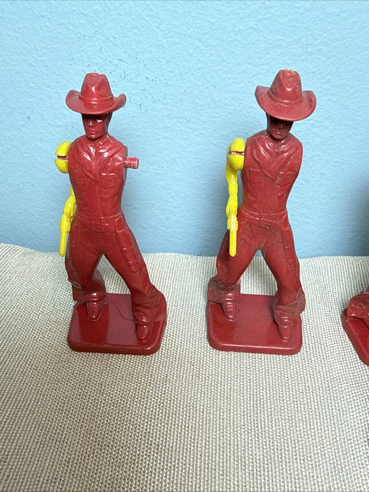Vintage Ausley Thomasville GA Plastic Cowboys & Indians Lot Of 21 Figures