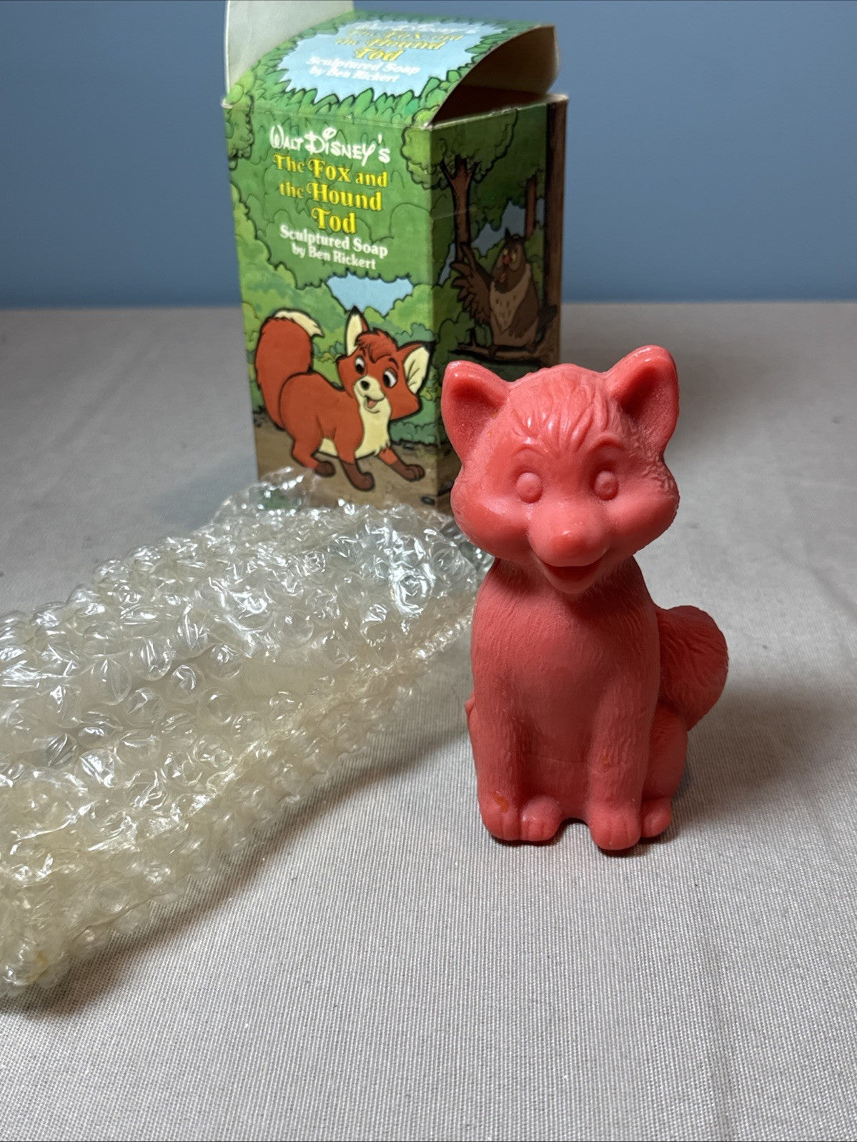 Vintage Disney Fox and the Hound Sculpted Soap Cooper Tod Set of 2 1980