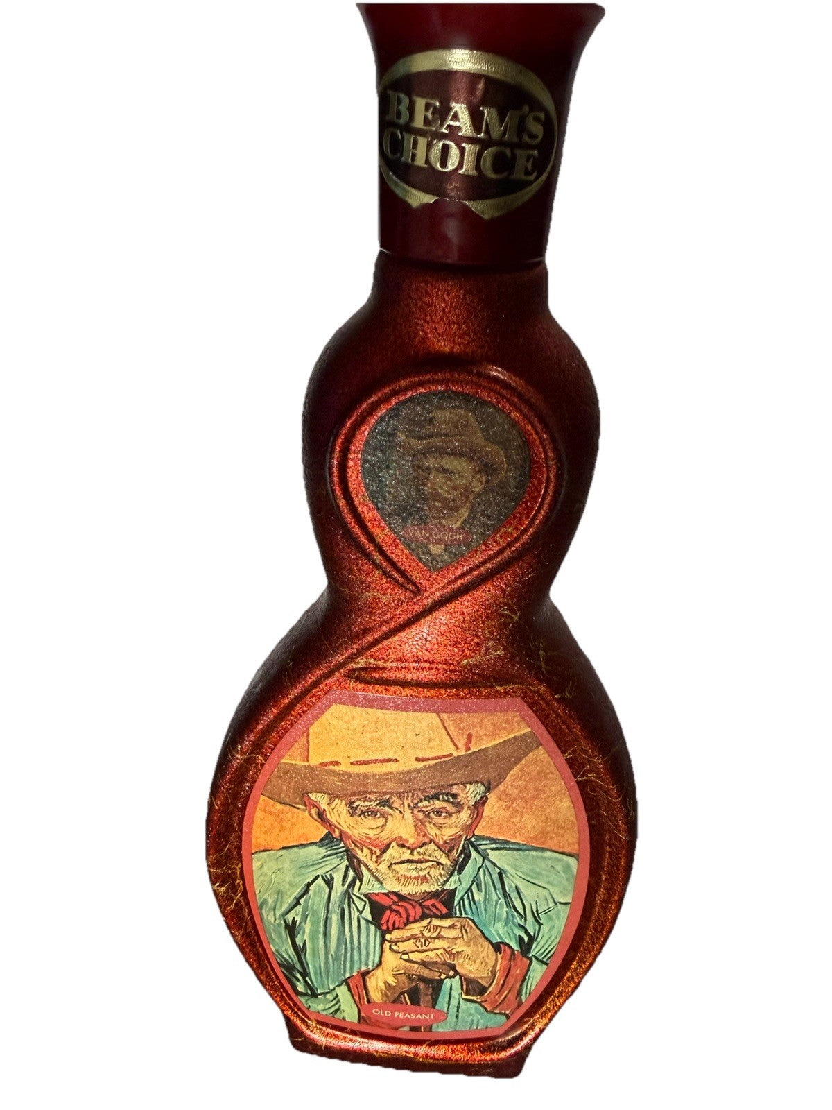 Jim Beam Whiskey Decanter Van Gogh Old Peasant Bottle Empty