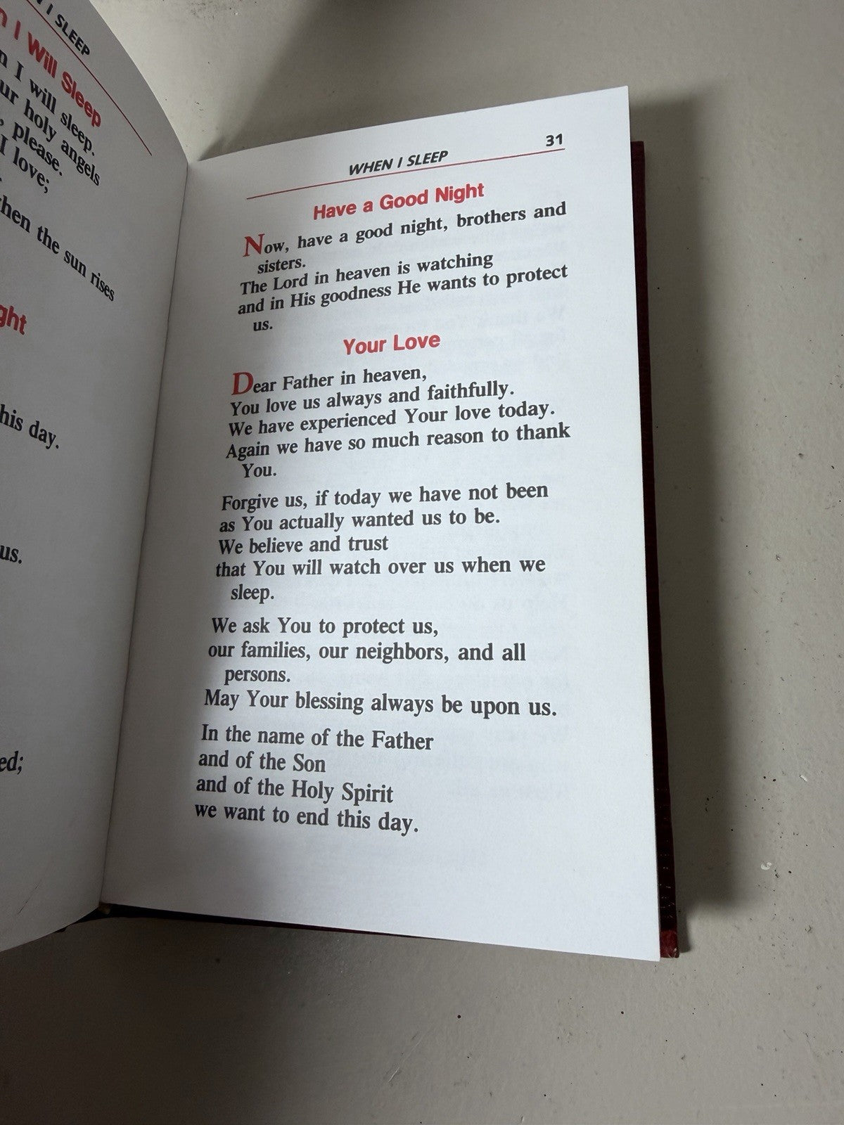 Living Prayers Rev Basil Senger 1984 Catholic Book Publishing Hardcover Devotion