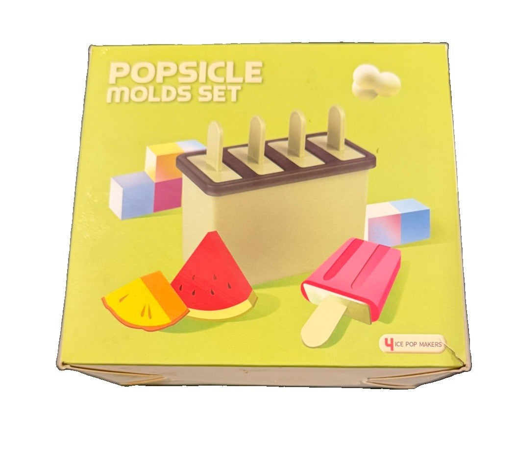 Absolut Watermelon Promotional Popsicle Ice Pop Mold Set 4 Sticks Barware Promo