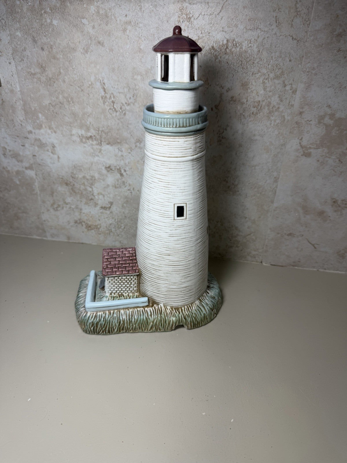 Vintage 1993 Lefton Fort Gratiot Michigan Lighthouse Night Light Figurine 6in