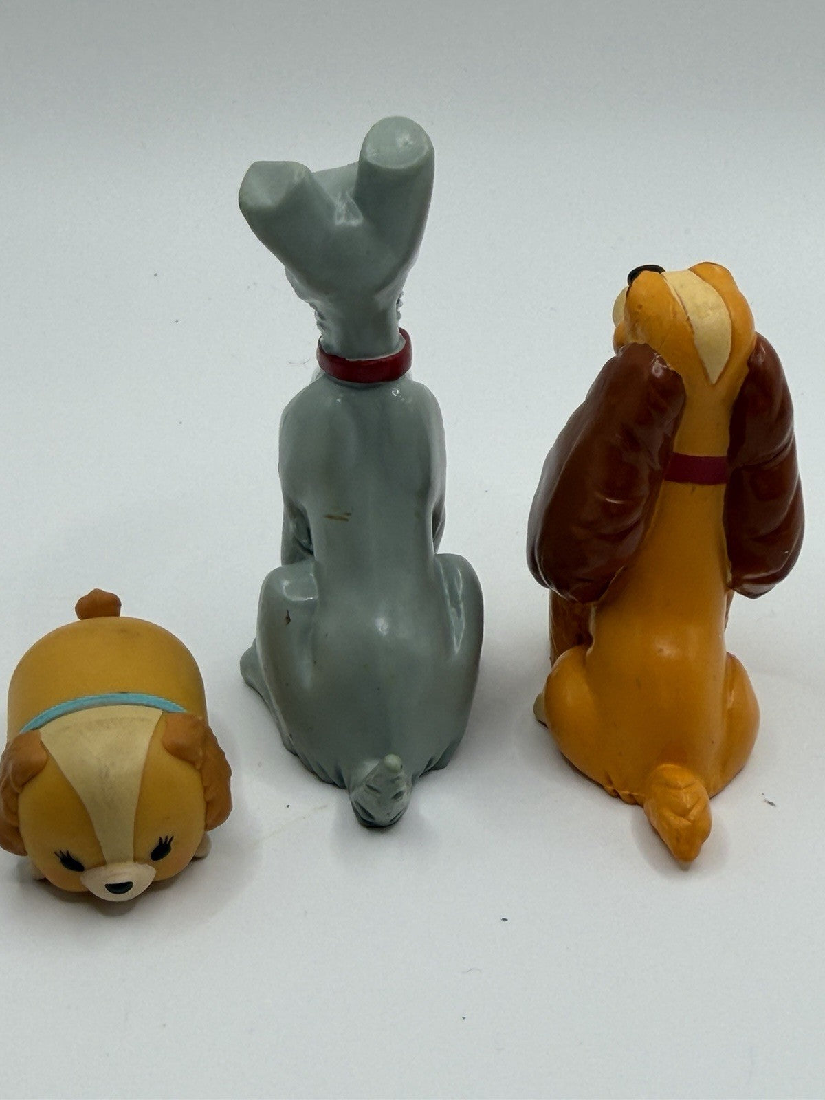 Vintage Disney Lady Tramp McDonalds Figurines Toy Collection Set 4 Figures VTG